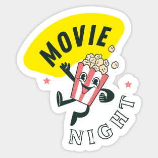 Movie Night Sticker